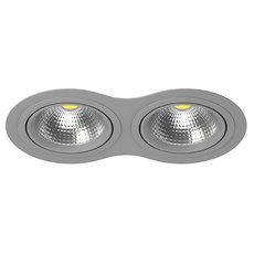 Точечный светильник с металлическими плафонами серого цвета Lightstar i9290909