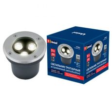 Светильник для уличного освещения с металлическими плафонами Uniel ULU-B10A-3W-2700K IP67 GREY