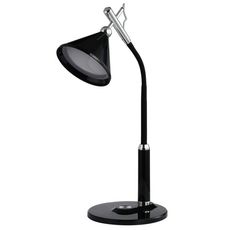 Настольная лампа с пластиковыми плафонами чёрного цвета Uniel TLD-569 Black-LED-400Lm-2700-5500K-Dimmer
