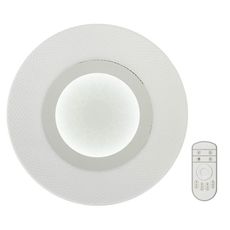 Светильник с арматурой белого цвета, плафонами белого цвета Fametto DLC-N502 34W ACRYL/CLEAR