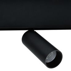 Шинная система с арматурой чёрного цвета, плафонами чёрного цвета Uniel ULB-M60-12W-4000K-35 BLACK