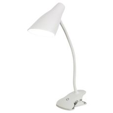 Настольная лампа с арматурой белого цвета, пластиковыми плафонами Uniel TLD-563 White-LED-360Lm-4500K-Dimmer