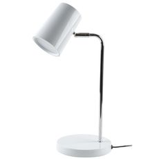 Настольная лампа с пластиковыми плафонами белого цвета Uniel ULM-B600 6W-4500K-DIM WHITE