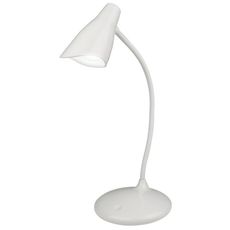 Настольная лампа с арматурой белого цвета, пластиковыми плафонами Uniel TLD-559 Ivory-LED-280Lm-5000K-Dimmer