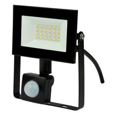 Светильник для уличного освещения с арматурой чёрного цвета, пластиковыми плафонами Uniel ULF-F62-30W-6500K SENSOR IP54 200-240В BLACK