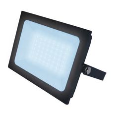 Светильник для уличного освещения с арматурой чёрного цвета, пластиковыми плафонами Uniel ULF-F21-50W-6500K IP65 200-250В BLACK