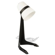 Настольная лампа с пластиковыми плафонами белого цвета Uniel ULO-K22 D-E14-A BLACK-WHITE