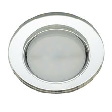 Точечный светильник с арматурой хрома цвета, плафонами прозрачного цвета Fametto DLS-L159 GX53 CHROME/GLASSY