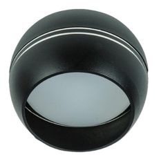 Точечный светильник с арматурой чёрного цвета, металлическими плафонами Fametto DLC-S614 GX53 BLACK/SILVER