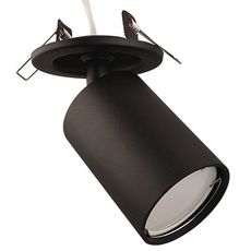 Точечный светильник с арматурой чёрного цвета Светкомплект E51A .D55/SH BK