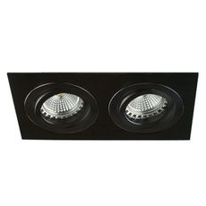 Точечный светильник с арматурой чёрного цвета, плафонами чёрного цвета Светкомплект СВЕТИЛЬНИК AT 10-2 BK