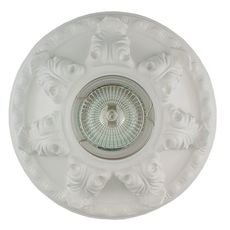 Точечный светильник с гипсовыми плафонами белого цвета Светкомплект AZT 06