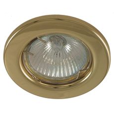 Точечный светильник с арматурой золотого цвета Светкомплект HS 01 G