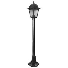 Светильник для уличного освещения с арматурой чёрного цвета, пластиковыми плафонами Uniel UUL-A01T 60W-E27 IP44 BLACK SILVER