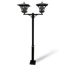 Светильник для уличного освещения с арматурой чёрного цвета, плафонами чёрного цвета Русские Фонари 350-62/bs-06