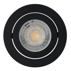 Точечный светильник с арматурой чёрного цвета, металлическими плафонами DENKIRS DK2017-BK