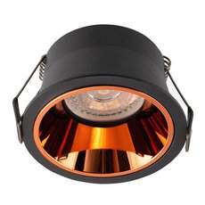 Точечный светильник с арматурой чёрного цвета, металлическими плафонами DENKIRS DK2410-BK