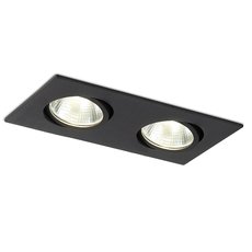 Точечный светильник с арматурой чёрного цвета, металлическими плафонами Simple Story 2077-LED24DLB