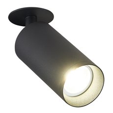 Точечный светильник с арматурой чёрного цвета, плафонами чёрного цвета Simple Story 2032-1DLB