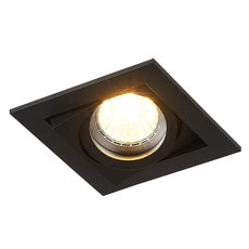 Точечный светильник с арматурой чёрного цвета, металлическими плафонами Simple Story 2022-1DLB