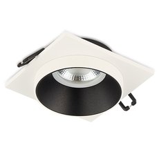 Точечный светильник с арматурой белого цвета, плафонами чёрного цвета Simple Story 2068-1DLWB