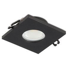 Точечный светильник с арматурой чёрного цвета, металлическими плафонами Simple Story 2075-1DLB