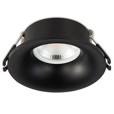 Точечный светильник с арматурой чёрного цвета, плафонами чёрного цвета Simple Story 2071-1DLB