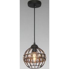 Светильник с металлическими плафонами чёрного цвета Favourite 1801-1P