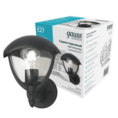 Светильник для уличного освещения с арматурой чёрного цвета, пластиковыми плафонами Gauss GD027