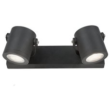 Светильник для уличного освещения с арматурой чёрного цвета, металлическими плафонами Gauss GD153