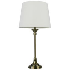 Настольная лампа с арматурой золотого цвета, плафонами белого цвета MW-LIGHT 415032901