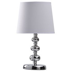 Настольная лампа с арматурой хрома цвета, плафонами белого цвета MW-LIGHT 415032201
