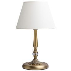 Настольная лампа с арматурой бронзы цвета, текстильными плафонами MW-LIGHT 371030501