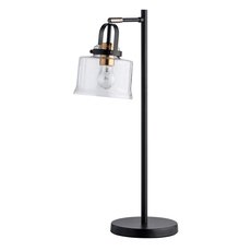 Настольная лампа с арматурой чёрного цвета, стеклянными плафонами DeMarkt 551032401