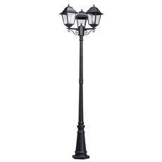 Светильник для уличного освещения с арматурой чёрного цвета, плафонами прозрачного цвета MW-LIGHT 815041203