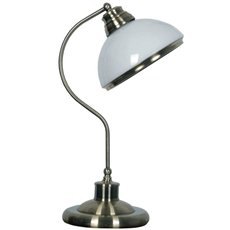 Настольная лампа с арматурой бронзы цвета, плафонами белого цвета MW-LIGHT 347031201