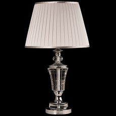 Настольная лампа с арматурой хрома цвета, плафонами белого цвета CHIARO 619030201