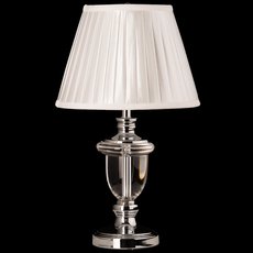 Настольная лампа с арматурой хрома цвета, плафонами белого цвета CHIARO 619030501