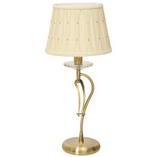 Настольная лампа с арматурой бронзы цвета, текстильными плафонами MW-LIGHT 419030201
