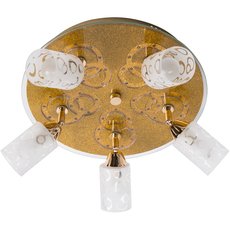 Светильник с арматурой золотого цвета, стеклянными плафонами MW-LIGHT 229011405