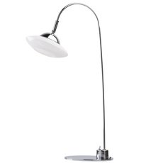 Настольная лампа с арматурой хрома цвета, плафонами белого цвета MW-LIGHT 674030301