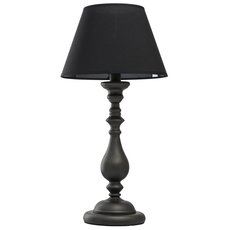 Настольная лампа с арматурой чёрного цвета, текстильными плафонами MW-LIGHT 694030801