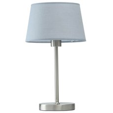 Настольная лампа с арматурой никеля цвета, текстильными плафонами DeMarkt 634032301