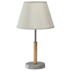 Настольная лампа с арматурой серого цвета, текстильными плафонами MW-LIGHT 693032001