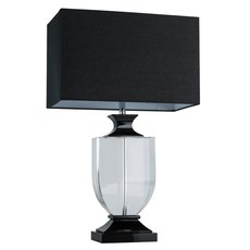 Настольная лампа с арматурой чёрного цвета, текстильными плафонами MW-LIGHT 386036101