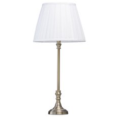 Настольная лампа с арматурой бронзы цвета, текстильными плафонами MW-LIGHT 415032401