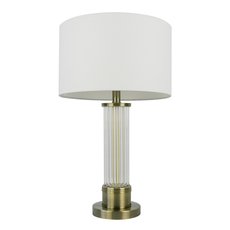 Настольная лампа с арматурой бронзы цвета, текстильными плафонами MW-LIGHT 642031601