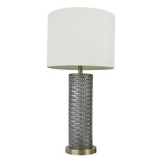 Настольная лампа с арматурой серого цвета, текстильными плафонами MW-LIGHT 720031001
