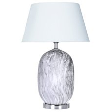 Настольная лампа с текстильными плафонами белого цвета Arte Lamp A4061LT-1CC