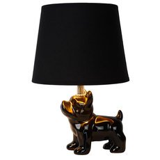 Настольная лампа с арматурой чёрного цвета, плафонами чёрного цвета Lucide 13533/81/30